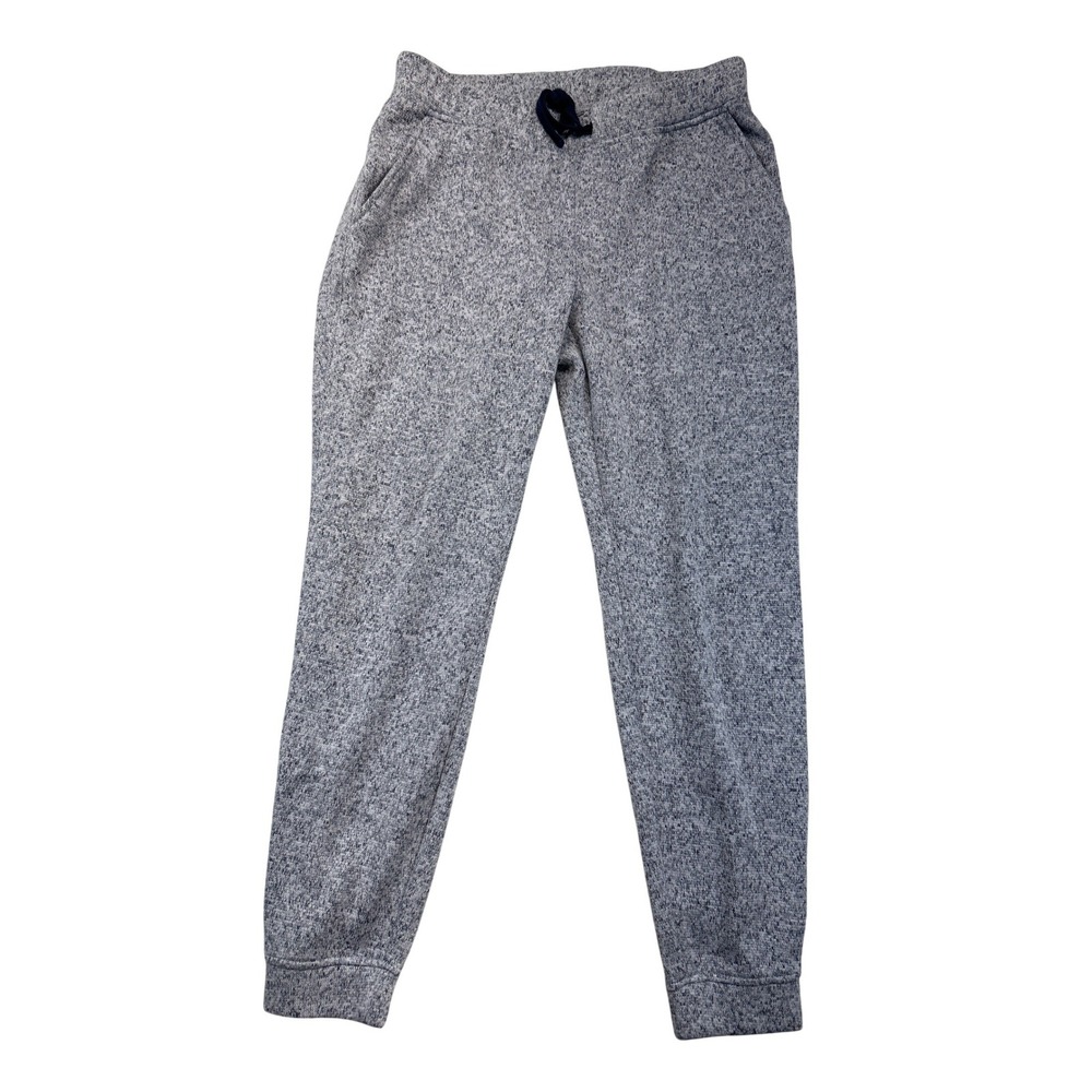 L.L.Bean Joggers‎ Womens M Gray Fleece Drawstring Comfort Cabin Cozy Athleisure